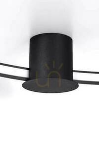 Ceiling lamp RIO 110 black 4000K Thoro small 12