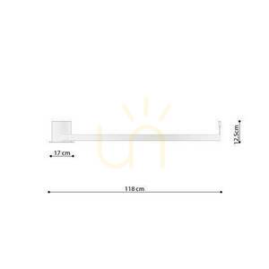 Ceiling lamp RIO 110 black 4000K Thoro small 14