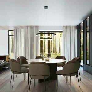 Chandelier RIO 2 55/78 black 3000K Thoro small 2