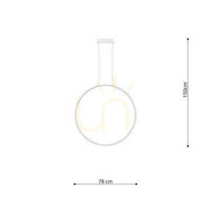 Pendant lamp RIO 78 golden 4000K Thoro small 7