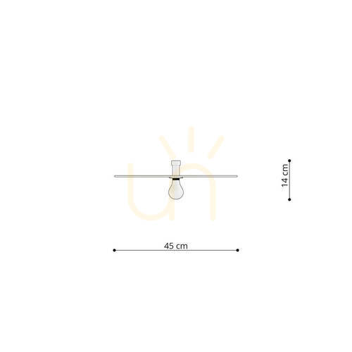 Check Wall lamp / Ceiling lamp SIRKEL 45 black Thoro
