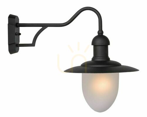 Check Lucide ARUBA Outdoor Wall Lamp Black Metal IP44 E27 11871/01/30