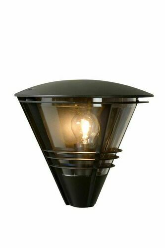 Check Lucide LIVIA Black Aluminum Outdoor Wall Lamp IP44 E27 11812/01/30