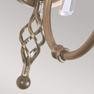 Aegean 1 Light Wall Light - Aged Brass  Elstead small 2
