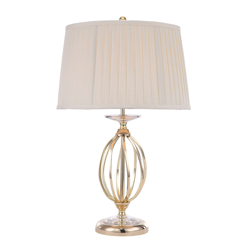 Check Aegean 1 Light Table Lamp - Polished Brass Elstead