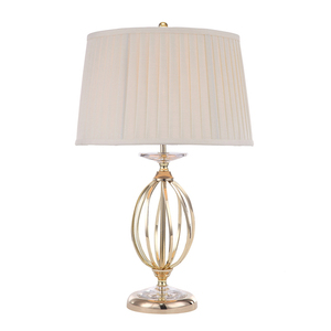 Aegean 1 Light Table Lamp - Polished Brass Elstead small 0
