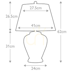 Arum 1 Light Table Lamp Elstead small 2