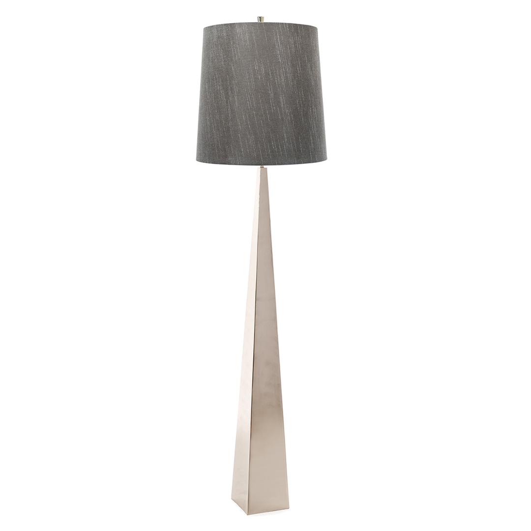 Ascent 1 Light Floor Lamp - Polished Nickle Elstead