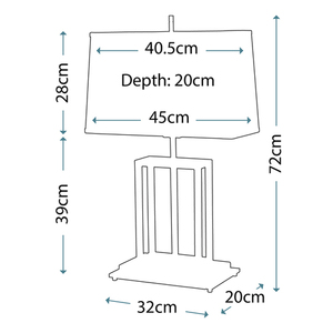 Atlas 1 Light Table Lamp Elstead small 6