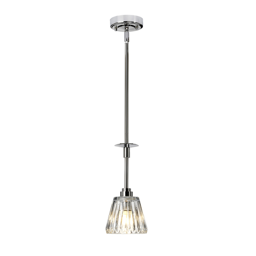 Check Agatha 1 Light Pendant - Polished Chrome Elstead