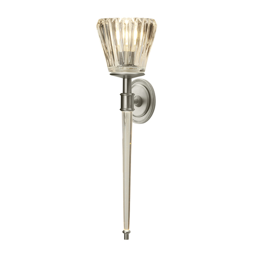 Check Agatha 2 Light Wall Light - Brushed Nickel Elstead
