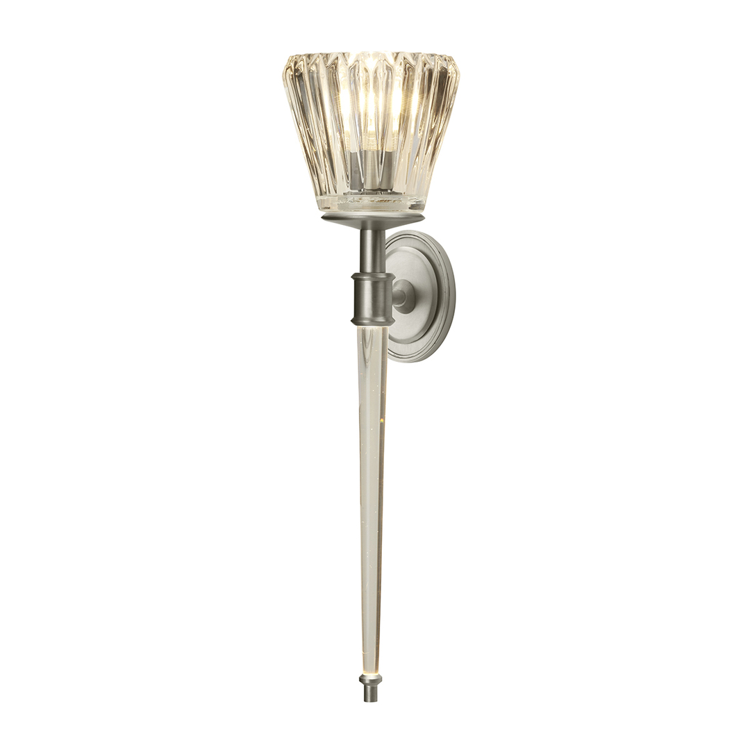 Agatha 2 Light Wall Light - Brushed Nickel Elstead