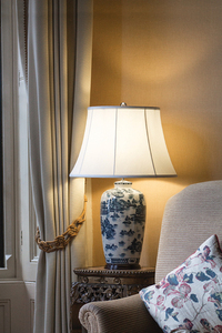 Blue Ginger Jar 1 Light Table Lamp Elstead small 2