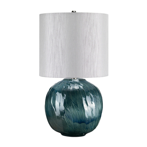 Blue Globe 1 Light Table Lamp Elstead small 1