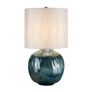 Blue Globe 1 Light Table Lamp Elstead small 0
