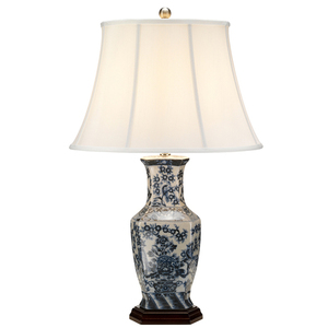 Blue Hex 1 Light Table Lamp Elstead small 0