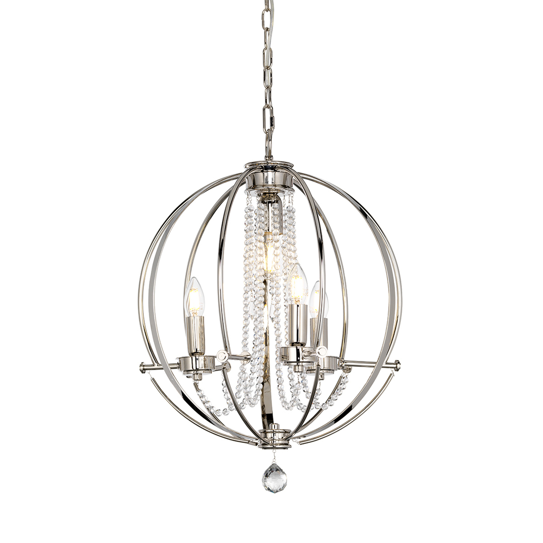 Cassie 4 Light Chandelier Elstead