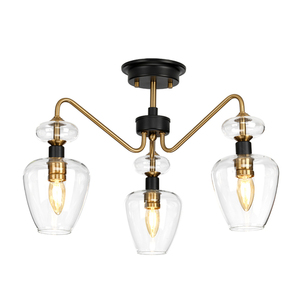Armand 3 plafond - aged brass Elstead small 0