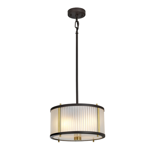 Check Corona 2 Light Pendant - Museum Bronze Elstead