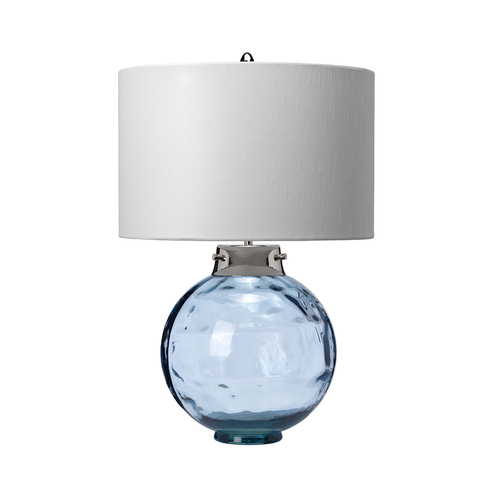 Check Kara Table Lamp - Blue Elstead