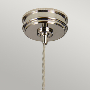 Douille 1 Light Pendant - Polished Nickel Elstead small 1