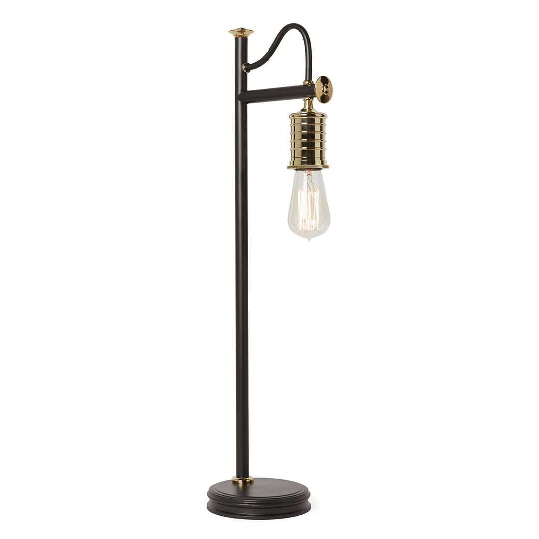 Douille 1 Light Table Lamp - Black/Polished Brass Elstead