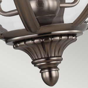 Adams 3 Light Pendant Chandelier - Antique Nickel Elstead small 4