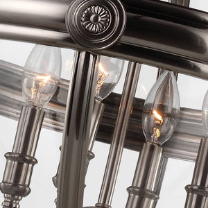 Adams 4 Light Pendant Chandelier - Antique Nickel Elstead small 5