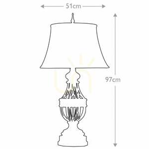Augustine 1 Light Table Lamp  Elstead small 5