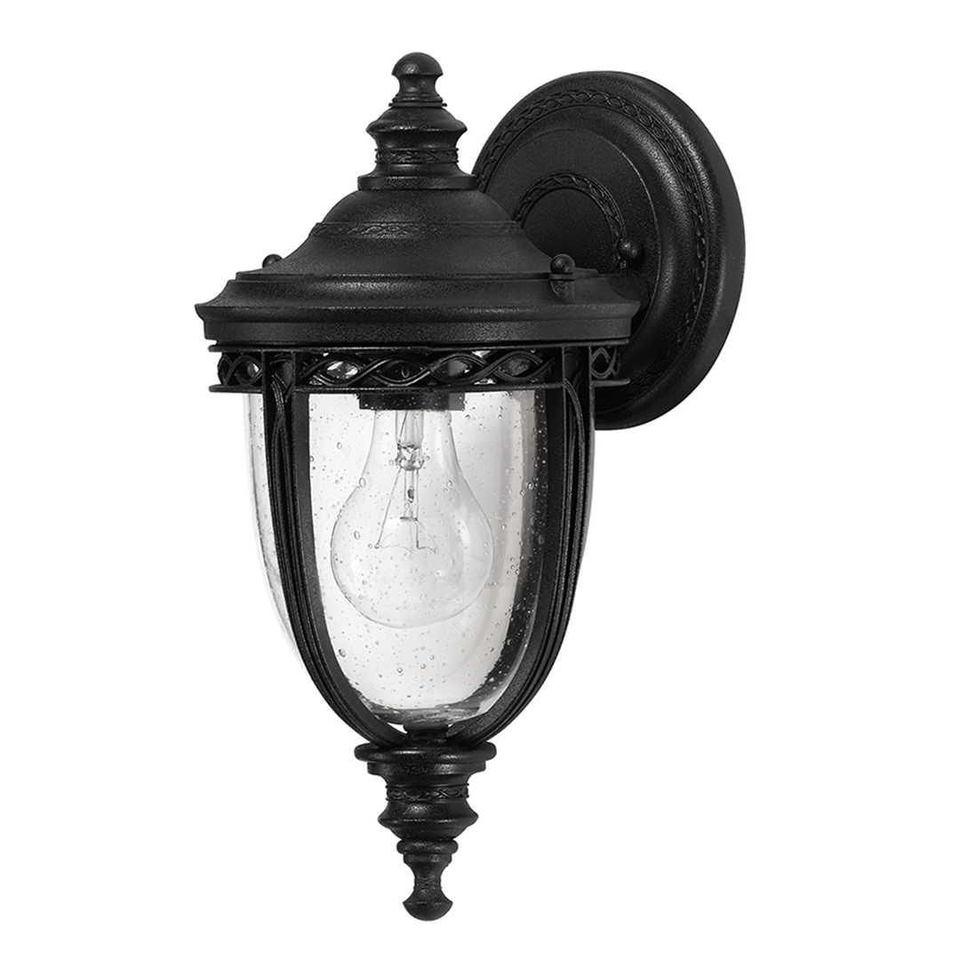 English Bridle 1 Light Small Wall Lantern - Black Elstead
