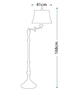 Gibson 1 Light Floor Lamp  Elstead small 2
