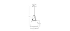 Hobson 1 Light Large Pendant Satin Nickel Elstead small 1