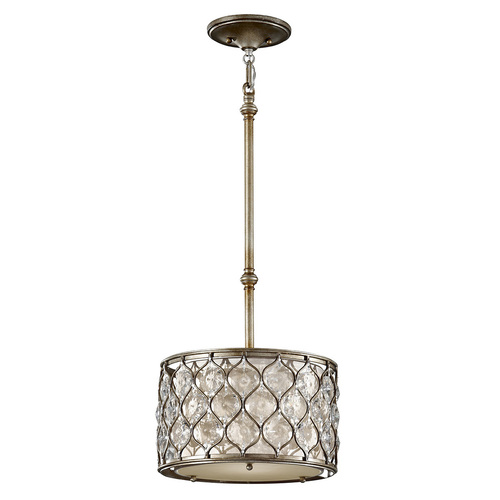 Check Lucia 1 Light Pendant Lamp by Elstead