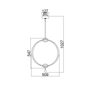 Oberlin Medium LED Pendant Elstead small 3