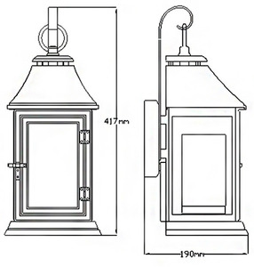 Shepherd 1 Light Small Wall Lantern Elstead small 3