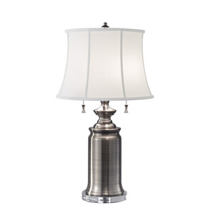 Stateroom 2 Light Table Lamp - Antique Nickel Elstead small 0