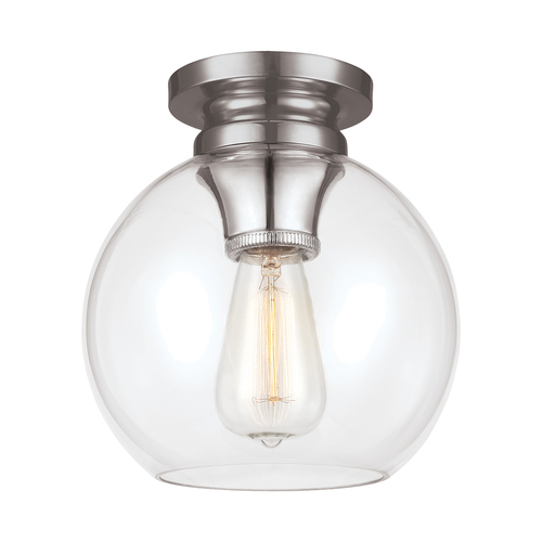 Check Tabby 1 Light Flush Light Elstead