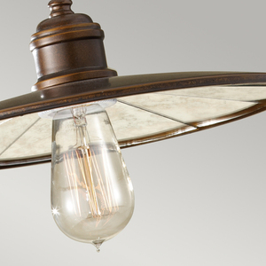 Urban Renewal  1 Light Pendant - Astral Bronze Elstead small 2