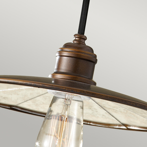 Urban Renewal  1 Light Pendant - Astral Bronze Elstead small 3