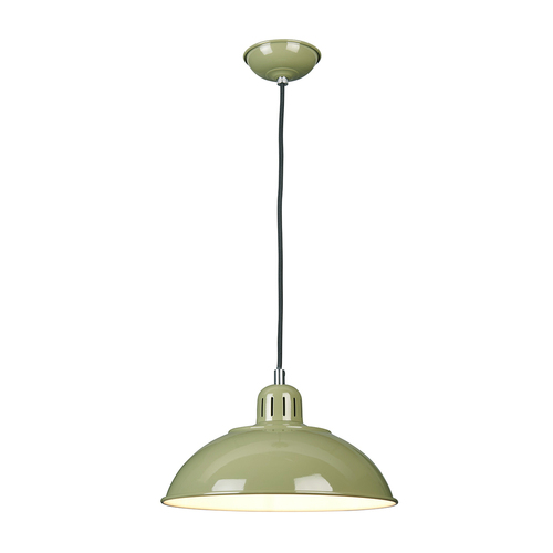 Check Franklin 1 Light Pendant - Green Elstead