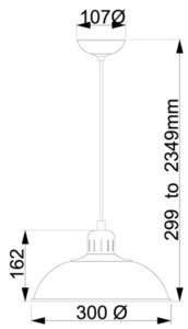 Franklin 1 Light Pendant - Grey Elstead small 4