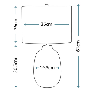 Grange Park 1 Light Table Lamp Elstead small 5
