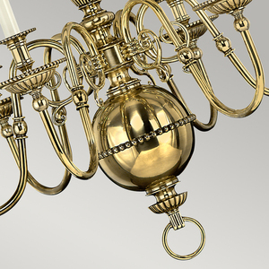 Cambridge 6 Light Chandelier Elstead small 3