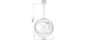Carson 3 Light Outdoor Chandelier Elstead small 4