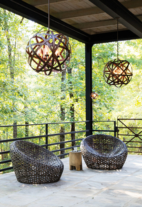 Carson 5 Light Outdoor Chandelier Elstead small 1