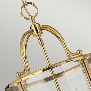 Gentry 4 Light Medium Pendant Lamp - Polished Brass Elstead small 2