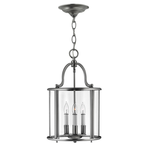 Gentry 4 Light Medium Pendant Lamp - pewter Elstead small 0
