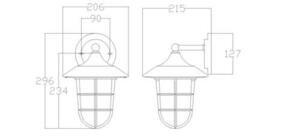 Marina 1 Light Small Wall Lantern Elstead small 1