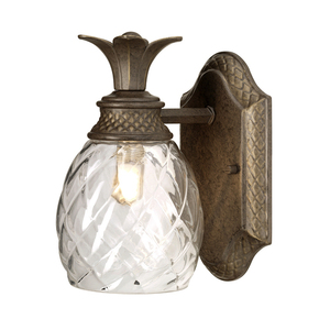 Plantation 1 Light Wall Light - Pearl Bronze Elstead small 0