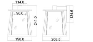 Walker 1 Light Small Wall Lantern Elstead small 4